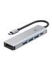 Адаптер-хаб с интерфейсами 5 в 1 TYPE-C+USB3.0*1+USB2.0*2+HDMI+PD100W для iPad