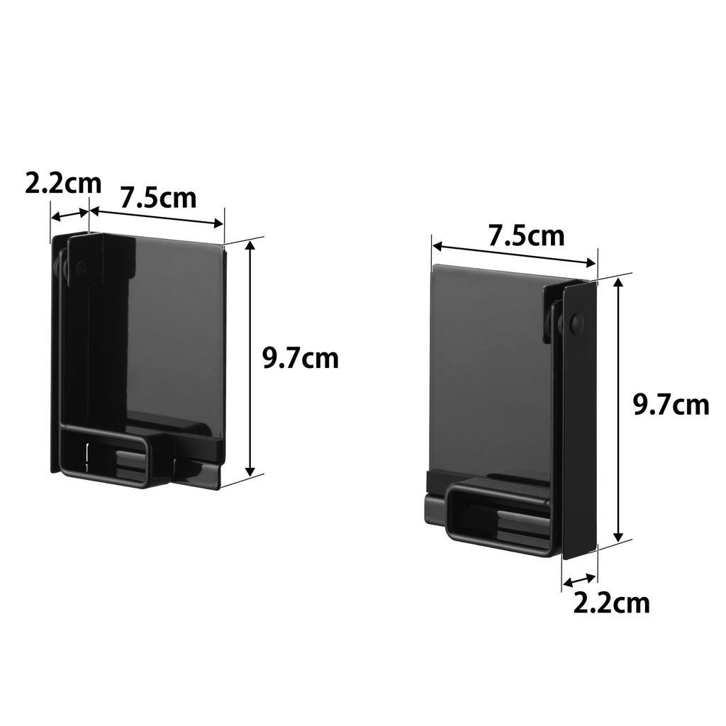 Yamazaki Jitsugyo cut magnetic type kitchen paper black x x Tower Compatible with large types made overseas 1451 (Yamazaki) One-handed clip-in holder,