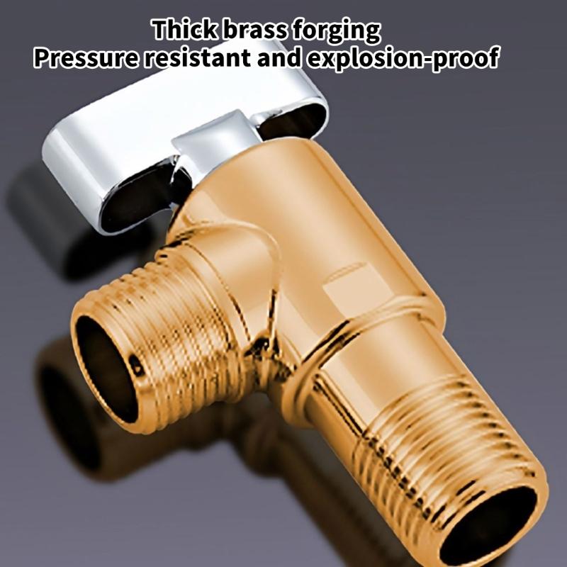 High Flows Angle Valves 1/2in Water Flows Control Valves Water Pipe Switches Hot/Cold Water Shut Off Valves Flows Restrictor