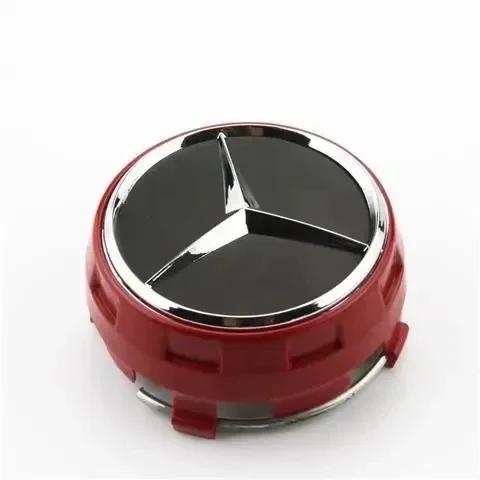 SUK3 4PCS 75mm Car Wheel Center Hub Caps Cover For Mercedes Benz B/C/E/S Class A Class C200L GLC GLK CLA Accessories