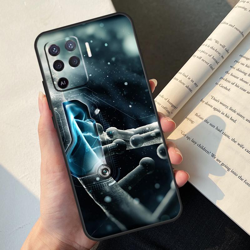 Кейс для телефона Biology Chemistry для Oppo A54 A74 A94 A17 A57 A77 A76 A16 A96 A18 A60 A80 A40 A38 A58 A78 A98 A15 A5 Pro