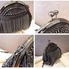 Casual Women Bags Designer Punk Style Chains Shoulder Bag Ladies Small Rivet Tassel Cross Body Bag Sac A Main
