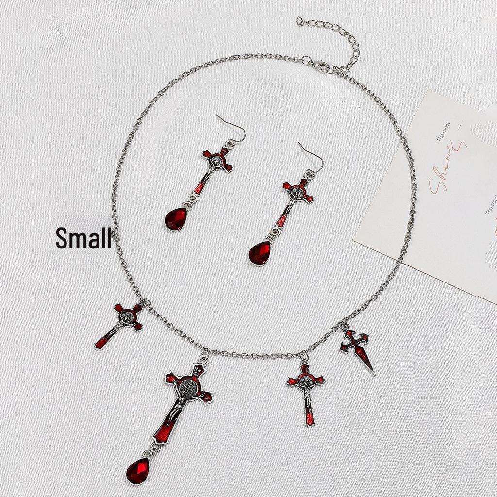 Retro Gothic Black Spider Web Necklace - Halloween Gift