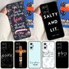 Христианская цитата из Библии Для Realme GT 6 6T 5 GT7 Pro C61 C75 C55 C51 C21Y C25S C67 C53 13 12 10 11 14 Pro Plus Чехол