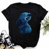 Disney Lilo Stitch Cute Cartoon Print Women T-Shirt Summer Streetwear Short Sleeve T Shirt Fashion Casual Female Clothes Tops