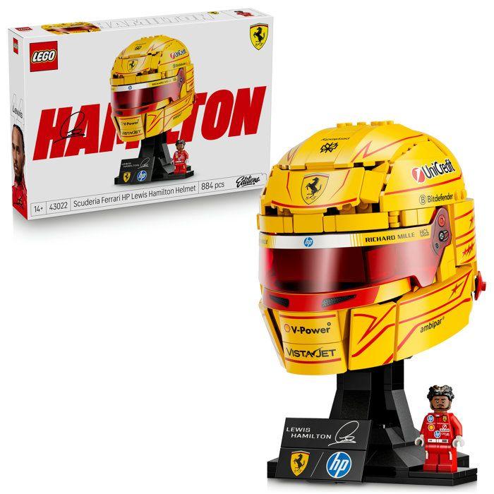 LEGO Editions 43022 Scuderia Ferrari HP Casque de Lewis Hamilton - Maquette de Produit F1