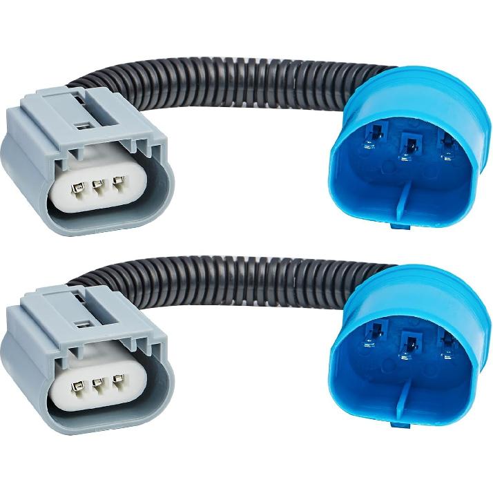 RED WOLF 9004 HB1 9007 HB5 to H13 9008 Headlight Extension Wiring Harness Socket Fog Light Headlamp Conversion Retrofit Fit 1994-2007 Ford F150,