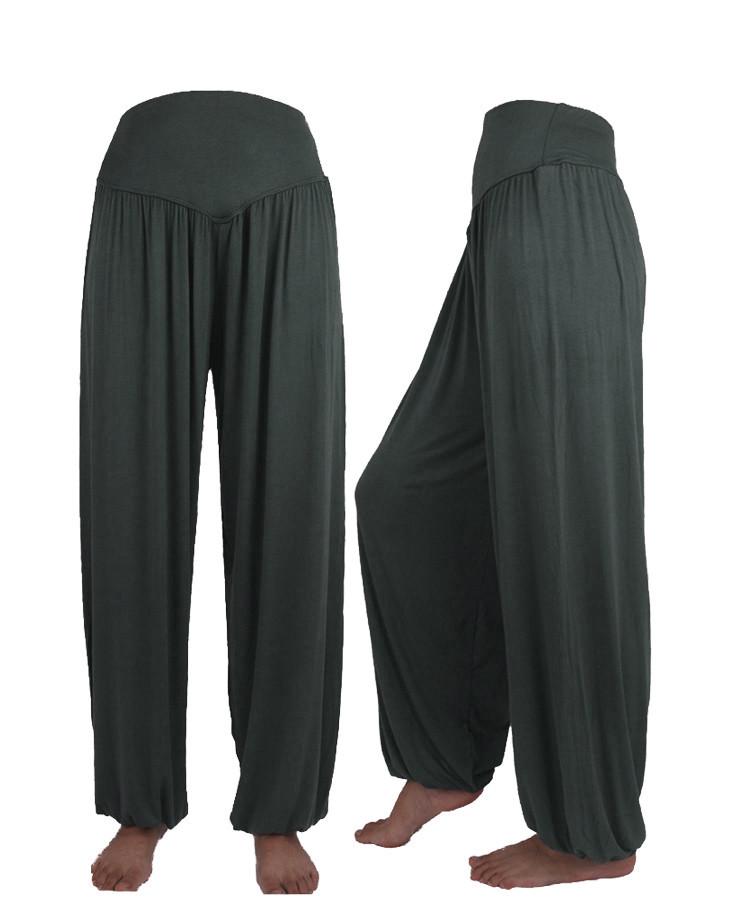 Plus Size Womens Elastic Loose Casual Modal Cotton Soft Yoga Sports Dance Harem Pants