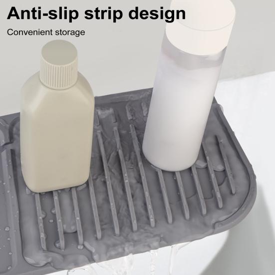 Силиконовый коврик для крана, обернутый вокруг смесителя, защита от брызг, сухая сушилка для кухни, ванной комнаты, столешницы, складной поддон для слива, многоцелевая раковина