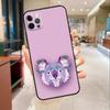 Милый арт-чехол для телефона с коалой из Австралии для iPhone 17 16 15 14 13 11 12 Pro Max mini 16 Plus 16e 17 Air Защитная крышка