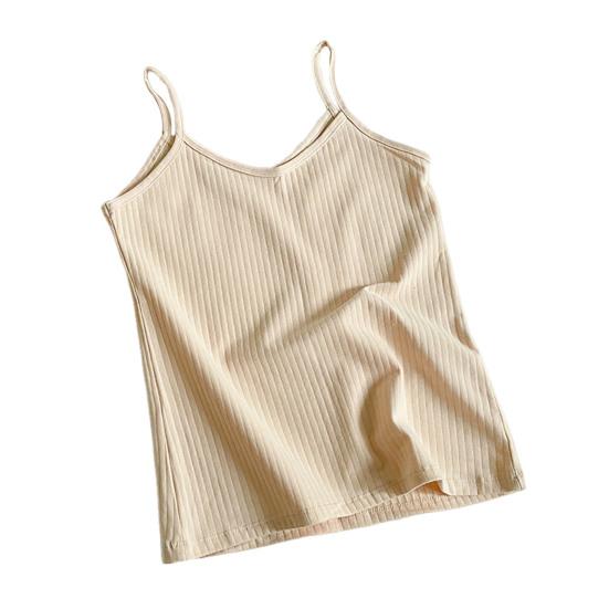 Женский топ-майка на тонких бретельках, летний облегающий топ в рубчик, безрукавка с V-образным вырезом, без рукавов, майка, базовые многослойные рубашки