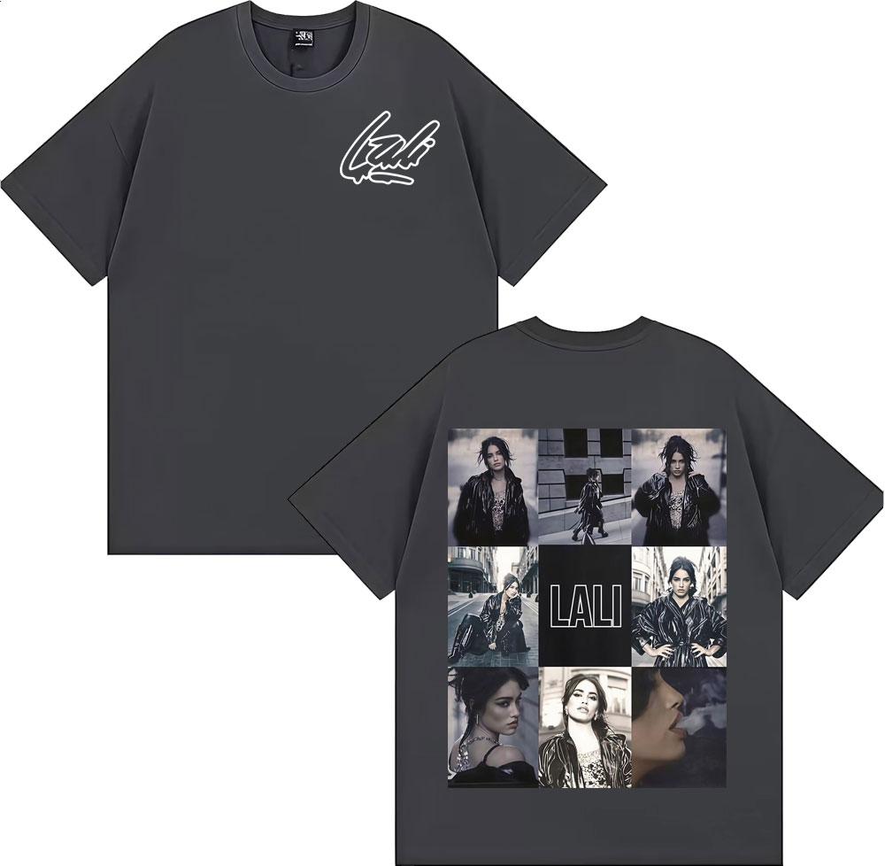 Singer Lali Esposito Tour 2025 Graphic Tee Shirt Men Women Fashion Trending Short Sleeve T-shirt Summer Tops Pure Cotton T Shirt