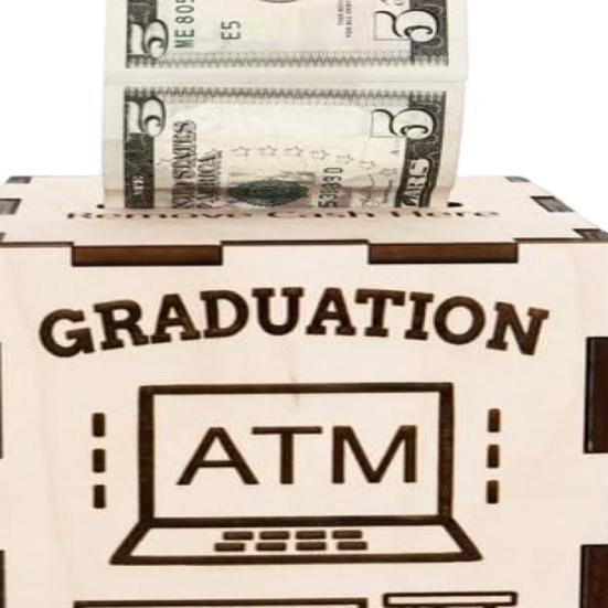 Подарочная коробка для денег на выпускной, деревянный дизайн банкомата, держатель для поздравительных открыток, держатель для денег, кассовый ящик для подарков на выпускной