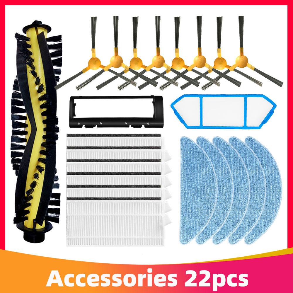 Compatible for Ikhos Create NetBot S15 Neatsvor X500 Tesvor X500 Pro Robot Vacuum Main Side Brush Hepa Filter Mop Pad Part