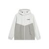 Windproof Water-Repellent Letter Logo Printed Hooded Sports Jacket Men Jackets Light-Grey AFDT833-3