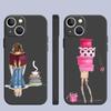 Pretty Girl Lady Phone Case For iPhone Samsung Galaxy Redmi Xiaomi Oppo OnePlus Note S A 7 8 9 10 11 12 13 14 20 21 22 23 53 54 Pro Max Plus Ultra