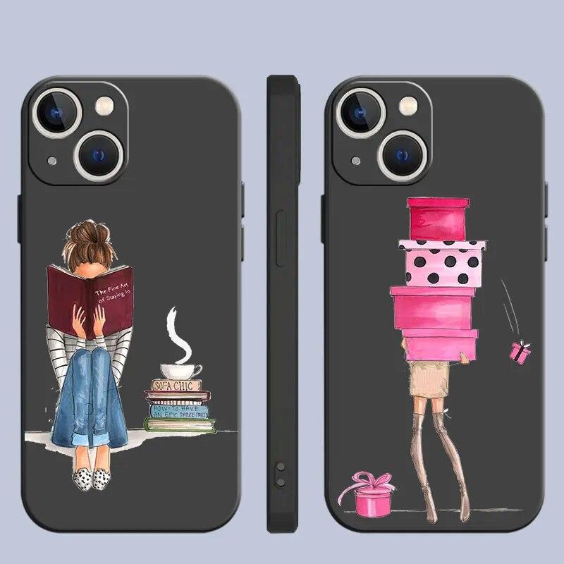 Чехол для телефона «Красивая девушка» для iPhone Samsung Galaxy Redmi Xiaomi Oppo OnePlus Note SA 7 8 9 10 11 12 13 14 20 21 22 23 53 54 Pro Max Plus Ultra