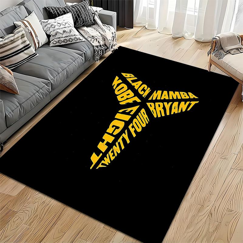 Black Mamba Kobe Style Carpet suitable as a non-slip mat for the living room or bedroom sofa