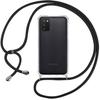 Protective Case - PROSHOP - Samsung Galaxy A03S - Flexible - Shockproof - Black Lanyard