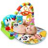 Музыкальный игровой коврик для малышей, Пианино-пиналки, Гимнастический комплекс, Игрушка для новорожденных для девочек и мальчиков - 36 месяцев