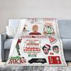 Home Alone Kevin Comedy Wool Fashion Blanket Xmas Merry Christmas Funny Throw Fashion Blanket for Home 125*100cm Super Soft