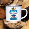 Best Dad In The Word Print Mug Camping Handle Mugs Handle Campfire Party Enamel Cup Creative Coffee Cups The Best Gifts for Dad