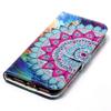 For Google Pixel 7a PU Leather Flip Phone Case Stand Pattern Printing Wallet Cover with Strap