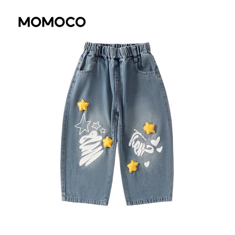 Осенние повседневные джинсы для мальчиков MOMOCO