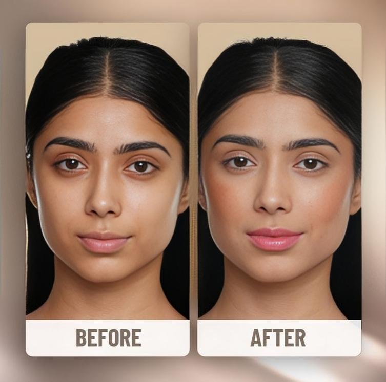 Swiss Beauty Drop & Glow Liquid Highlighter For Face Makeup, Liquid Highlighter With Dewy Finish, Shade -Light Pink, 18ml