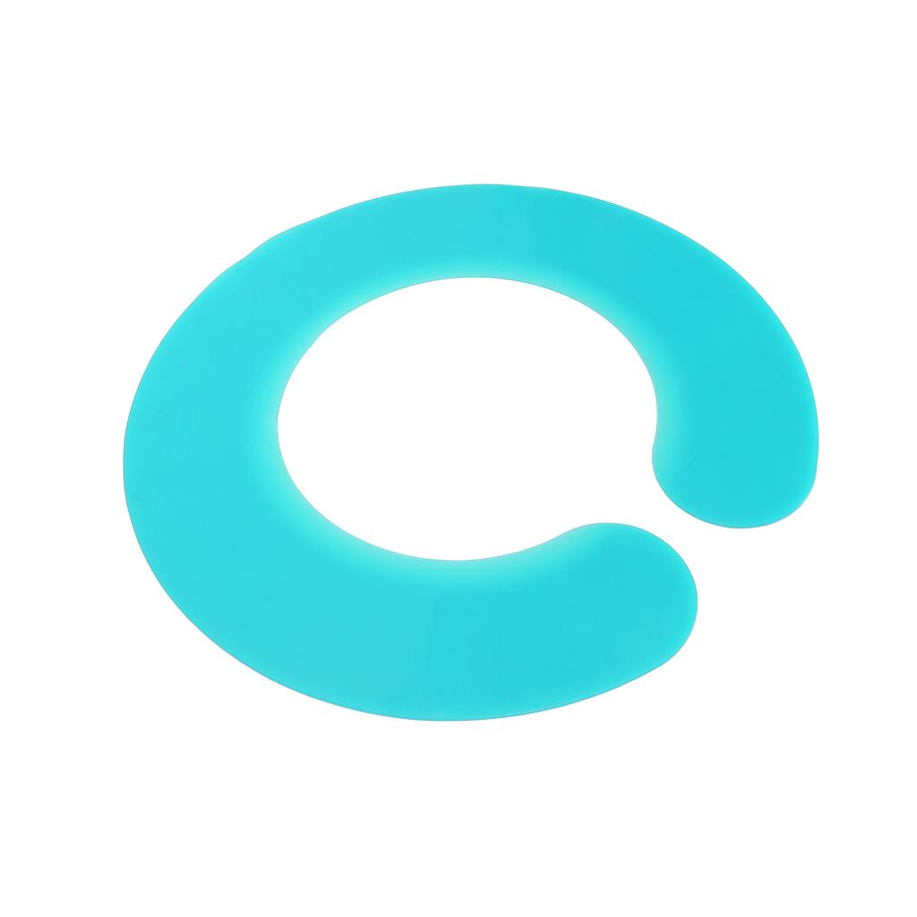 Воротник для стрижки волос Прочный Легко чистится Водонепроницаемый Удобный Мягкий Накидка для окрашивания волос Циан