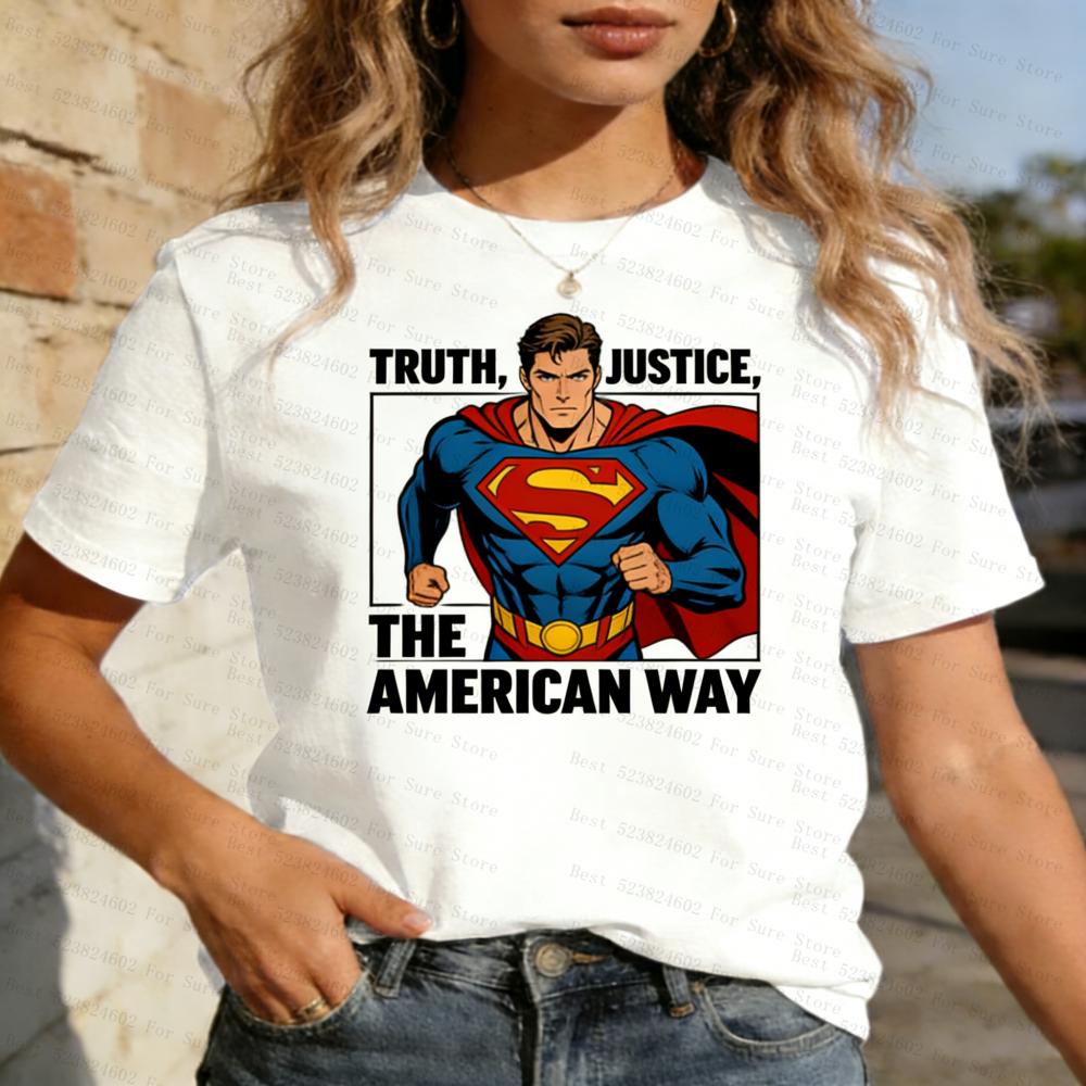 Comics Superhero Tshirts for Women Joker Harley Quinn Wonder Women Print Casual Cotton Short Sleeve Tee Streetwear FeUnisex Tops