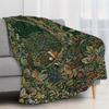 Enchanted Forest Creatures Flannel Blanket  Soft Cozy Warm Cottagecore Healing Home Decor