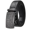5 шт. Бизнес Автоматическая пряжка ремень крокодиловый узор коровья кожа ремень 3 кости Ly36-1813-8
