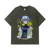 275 GSM Washed T-shirts 100% Cotton Evangelion V6 Rei Print Unisex Heavy Cotton T Shirt