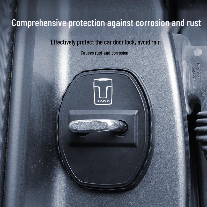 Tank 700 Car Door Lock Silicone Dustproof Anti-rust Decorative Shock Absorption Cover