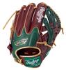 Rawlings HYPER TECH COLOR SYNC GR5FHTCN55W Baseball Throw Glove, Soft, All-Around, Shelly/D Green, 11.75 Inches, Left-Handed