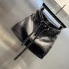 Vintage Denim Pencil Skirt With Flashing Design And Stretch For Summer Chic Women