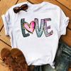 Maycaur Fashion Women T Shirt Love Heart Printed T Shirt Casual Red Tops s Valentines Shirt FeUnisex Harajuku Graphic Tshirt