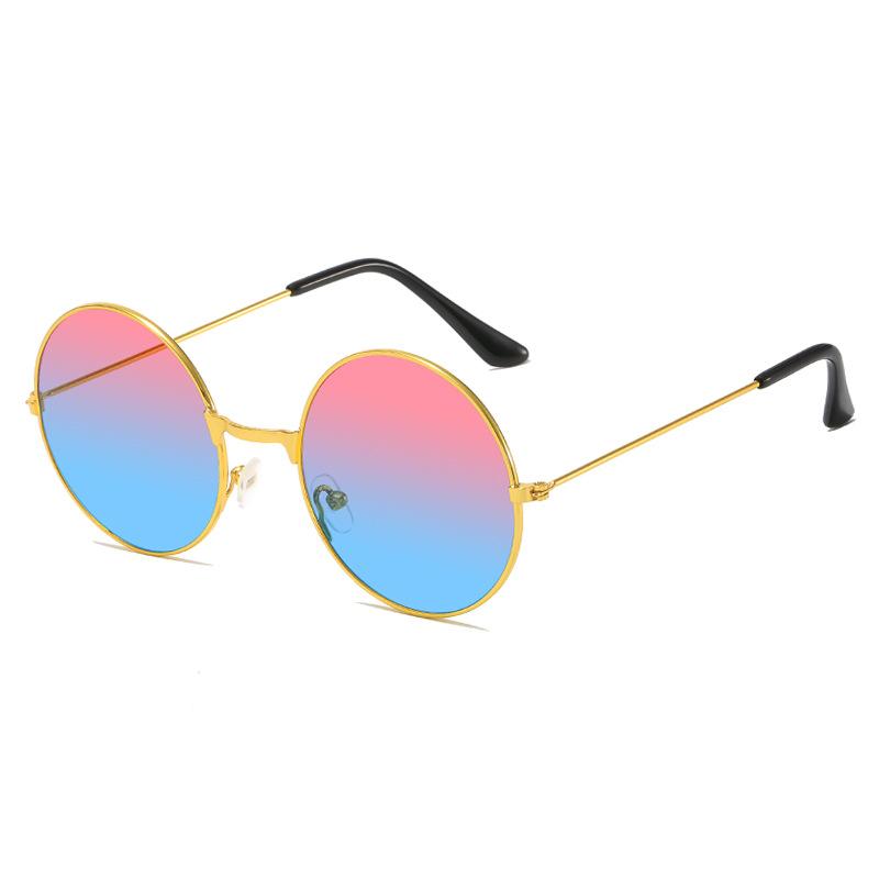 Европейские и американские ретро круглые солнцезащитные очки новые цветные очки в стиле морской пехоты для женихов модные солнцезащитные очки