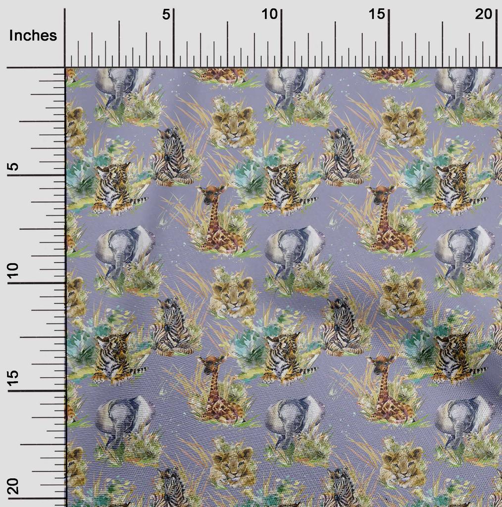 oneOone Ткань Cotton Flex Blueish Violet, проекты для шитья животных, принты на ткани по ярдам 40 дюймов