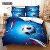 Спортивный футбольный комплект постельного белья пододеяльник комплект 3D постельное белье цифровая печать постельное белье размер Queen комплект постельного белья модный дизайн