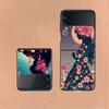 Стильная Силуэт Гриба Чехол Для Samsung Z Flip7 6 Galaxy Чехол Ударопрочный Z Flip5 Z Flip3 4 5G Жесткий Чехол Телефон ТПУ ПК Жесткий