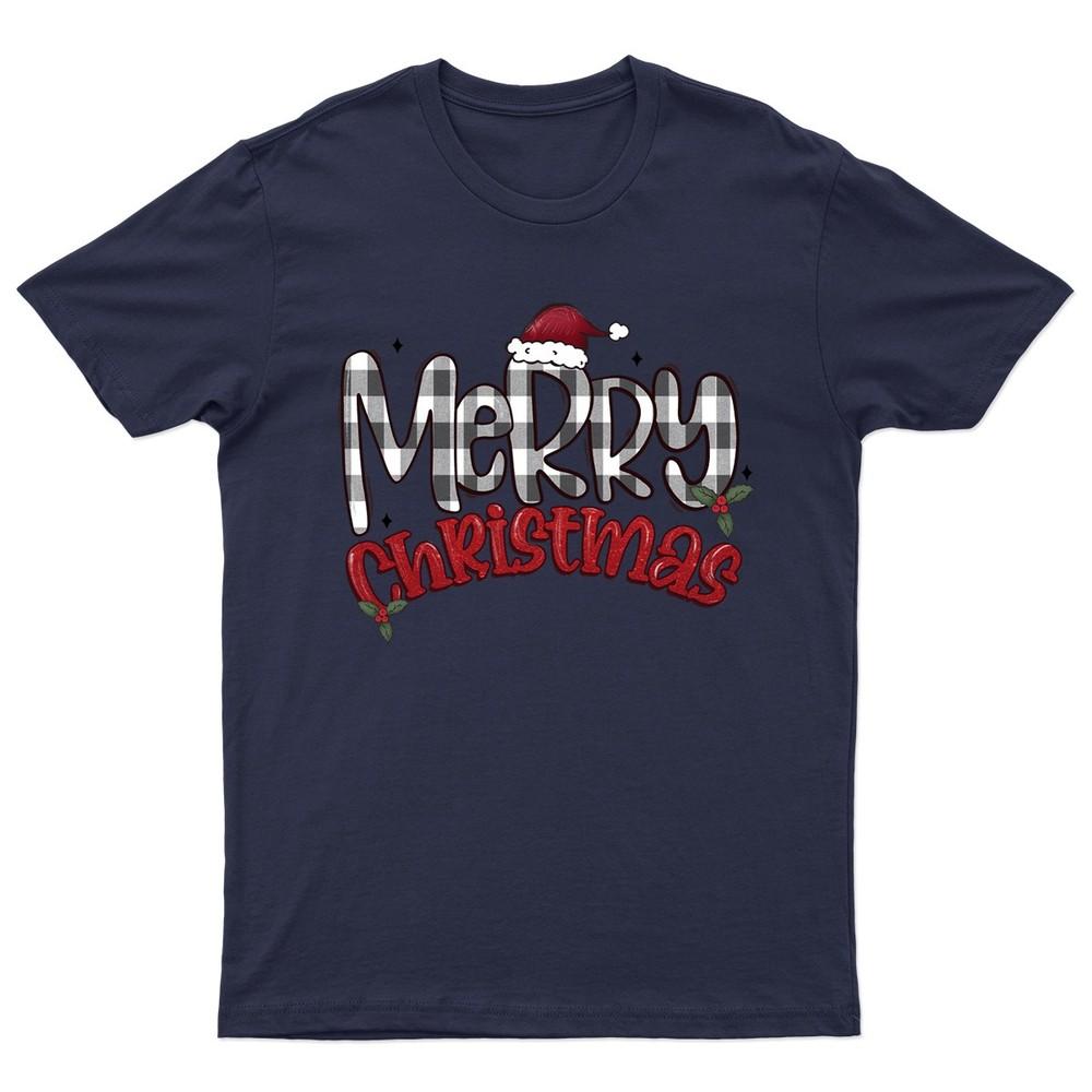 Merry Christmas Holiday Buffalo TShirt Unisex Gift Retro Seasonal Funny Xmas
