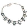 Natural Black Rutile Gemstone 925 Sterling Silver Jewelry Necklace 18" M2w85