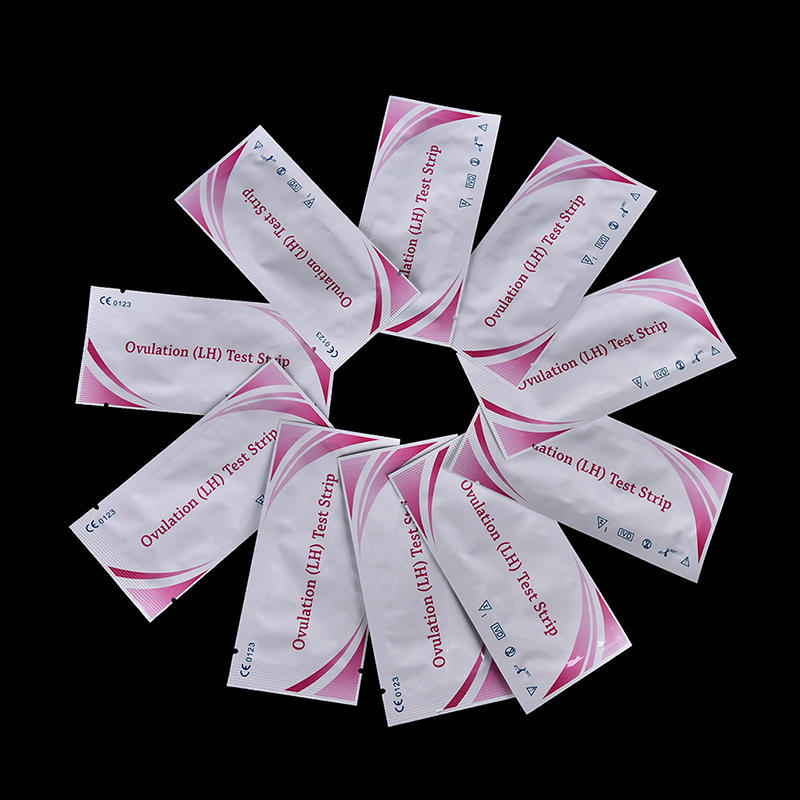 10 тест-полосок для определения овуляции и фертильности на ранних сроках беременности.