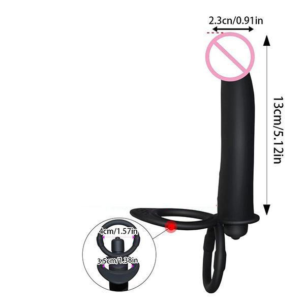 Вибратор с двойным проникновением, секс-игрушки, пенис, страпон, фаллоимитатор, вибратор для мужчин, секс-игрушки для взрослых для начинающих