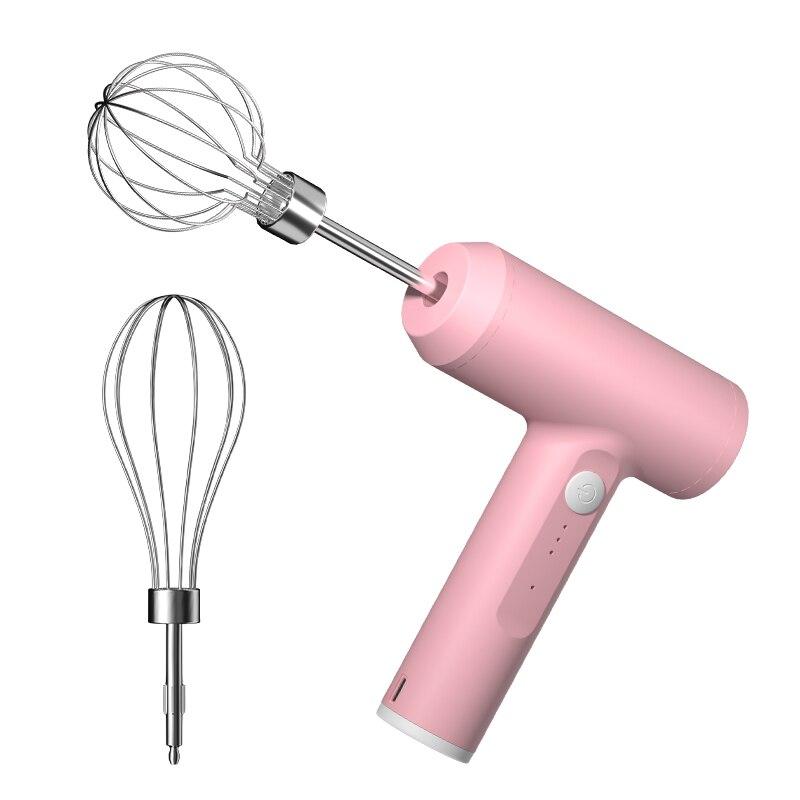 1PCS Portable 3-Speed WhiskAutomatic Food Mixer Multi-Speed Baking Mixer Milk Whisk USB Rechargeable Handheld Cordless Whisk New