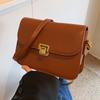 High-end Women's Bag for Women's Autumn and Winter New Trendy and Fashionable Simple Crossbody Bag Retro Fashionable One-shoulder Square