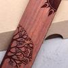 Wooden Bookmarks Unique Vintage Bookmark Handmade Wood Page Mark Engraved Book Marks with Pendant for Book Lovers Gift