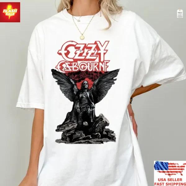 100% хлопок ТОПЫ УНИСЕКС ФУТБОЛКИ МУЖСКИЕ ЖЕНСКИЕ Винтажная футболка с графикой Оззи Осборна, подарок для фаната легенды хэви-метала и рока